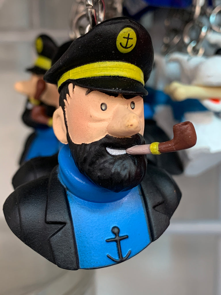 Captain Haddock Bust Keychain Mini Figure Ref: 42315