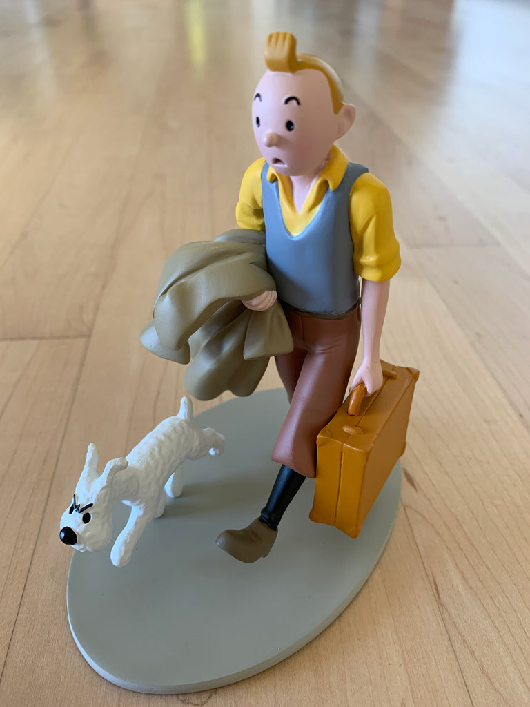 Tintin and Snowy In Route Resin Figure 2010