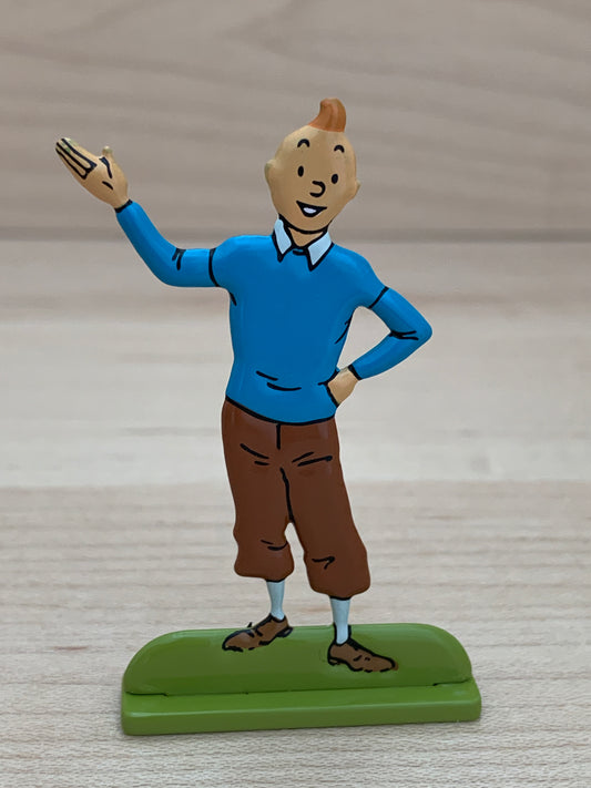 Welcoming Tintin Metal Relief Figure Ref. 29228