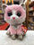 Ty Beanie Boo Fiona Pink Cat Plush 6"