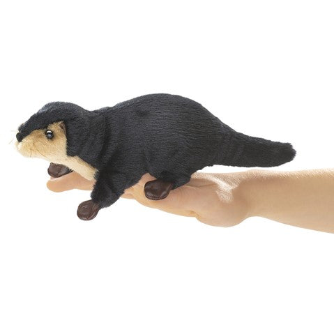 Folkmanis Mini River Otter Finger Puppet 10"
