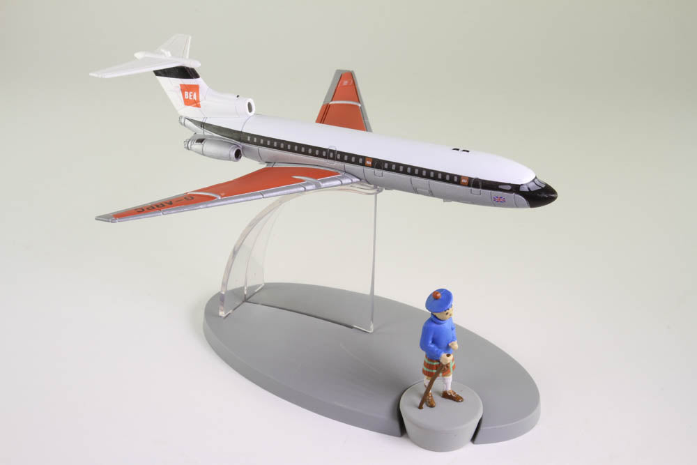 British European Airways Hawker Siddeley Airplane Trident From Black Island