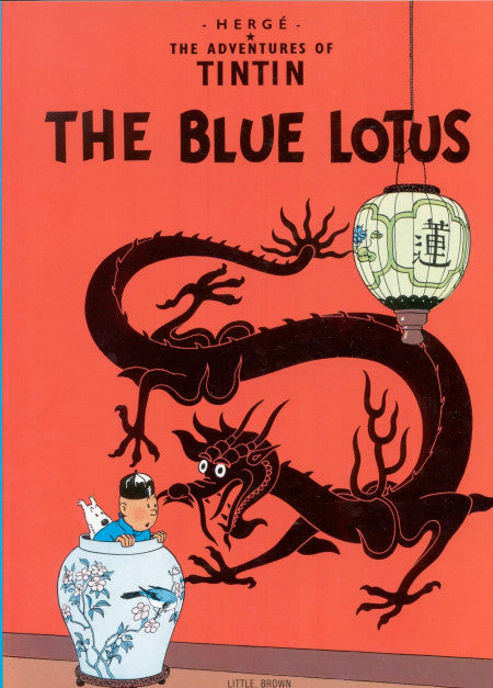 The Adventures of Tintin, The Blue Lotus Treasure Paper Back Book