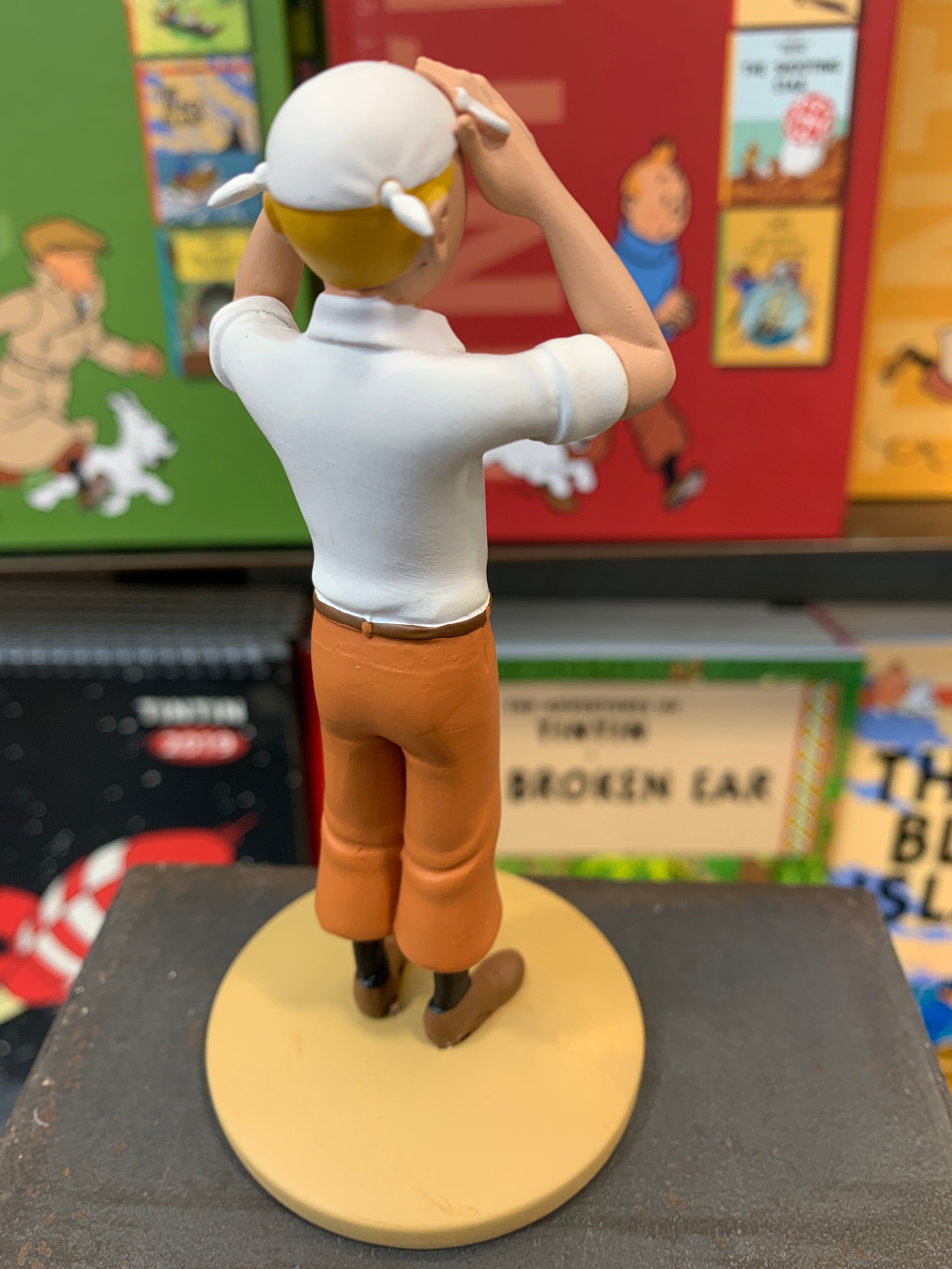 Tintin Resin Figure From The Crab With The Golden Claws 12cm Ref