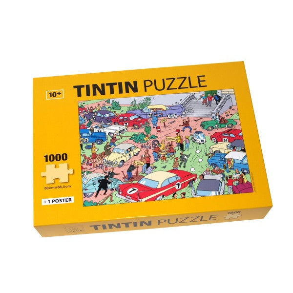 Tintin Car Rally at Marlinspike Hall 1000 Piece Puzzle