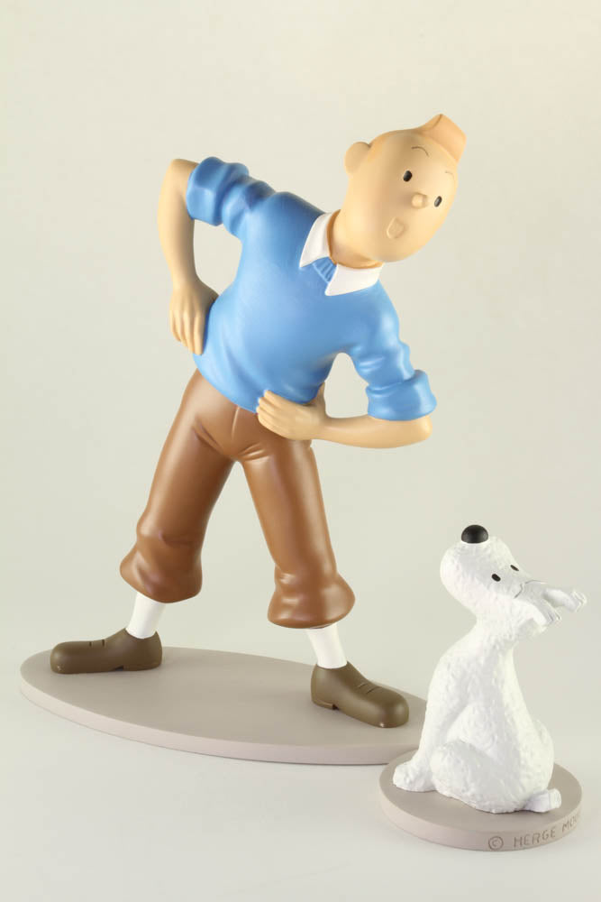 Tintin and Snowy Gymnastics Resin Figures