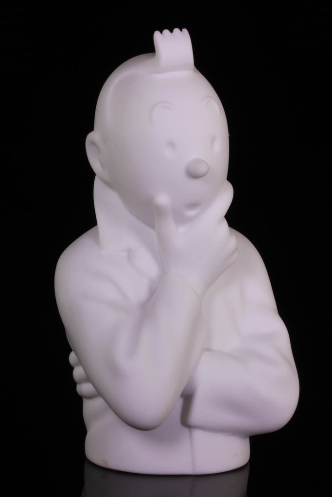 Tintin Thinking Limoges Porcelain Bust 12cm Ref: 44200